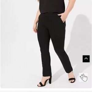 Torrid Trouser Straight Deluxe Stretch Mod-rise Pant
